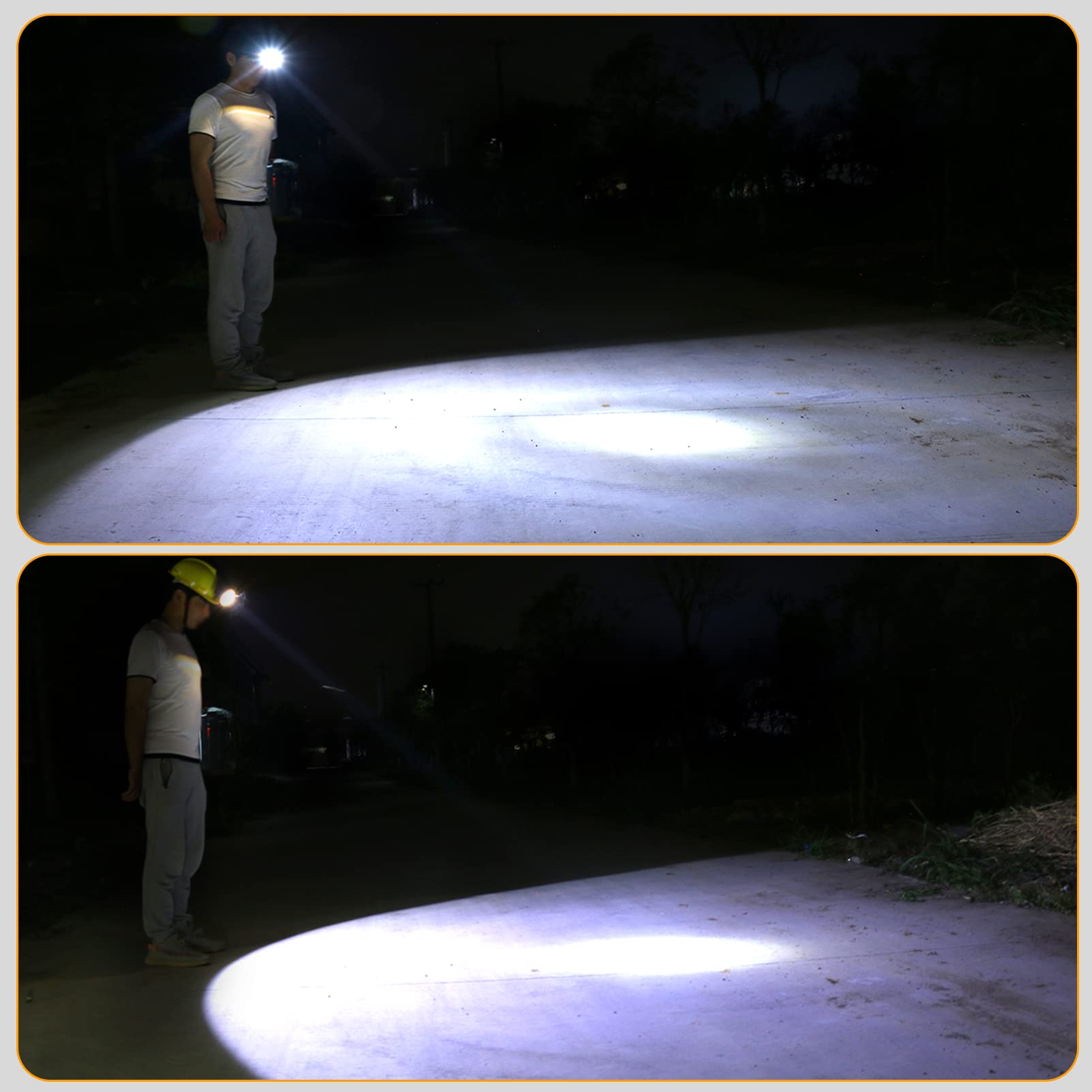 Hunting Friend Kohlebergbauer LED Licht Bergbau Stirnlampe BK2000 Explosion RRoof Bergbau Licht Wasserdicht Saftety Cap Lamp Wiederaufladbare Kohle Minen Lap, gelb