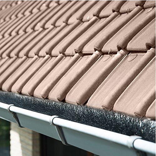 10 Meter Dachrinnenbürste 100 cm - Ø10 cm, Dachrinnenbürsten, Laubschutz, Marderschutz, Rinnenraupe, Dachrinnenschutz, Schutz vor Marder und anderen Ungeziefer