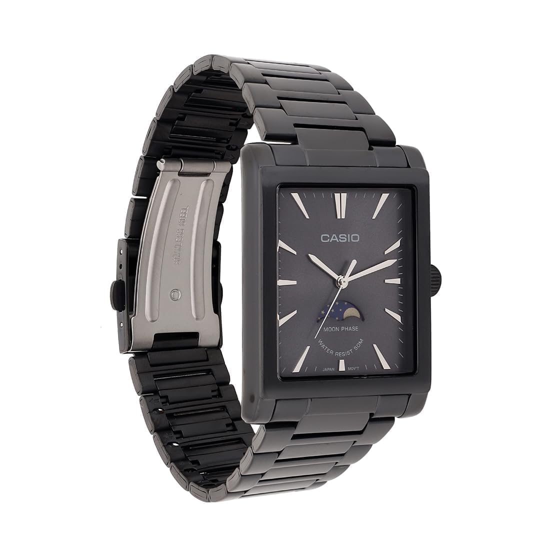 Casio Reloj analógico para hombre, esfera negra, -MTP-M105B-1AVDF, negro, Clásico