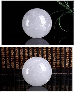 Amazon.co.jp: Geyaziu 白水晶 ボール パワーストーン 丸玉