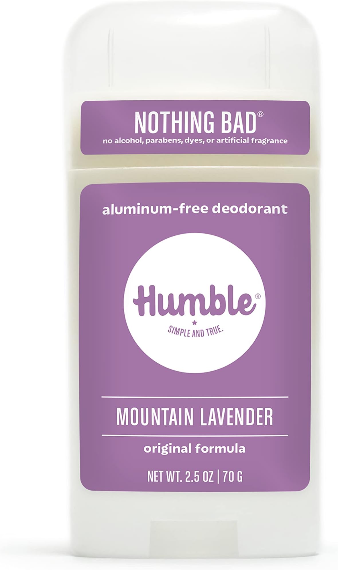 Lavender, 1-Pack: Humble All Natural Deodorant, Aluminum And Paraben Free, Cruelty Free Men’S And Women’S Deodorant, Essential Lavender, 1-Pack