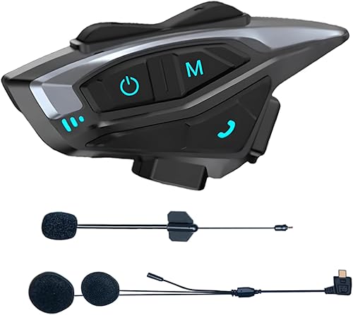 Miniatura 3 de Daytona Helmets - Auriculares Bluetooth para motocicleta, sistema de intercomunicación para motocicleta con audio DSP y tecnología de reducción de