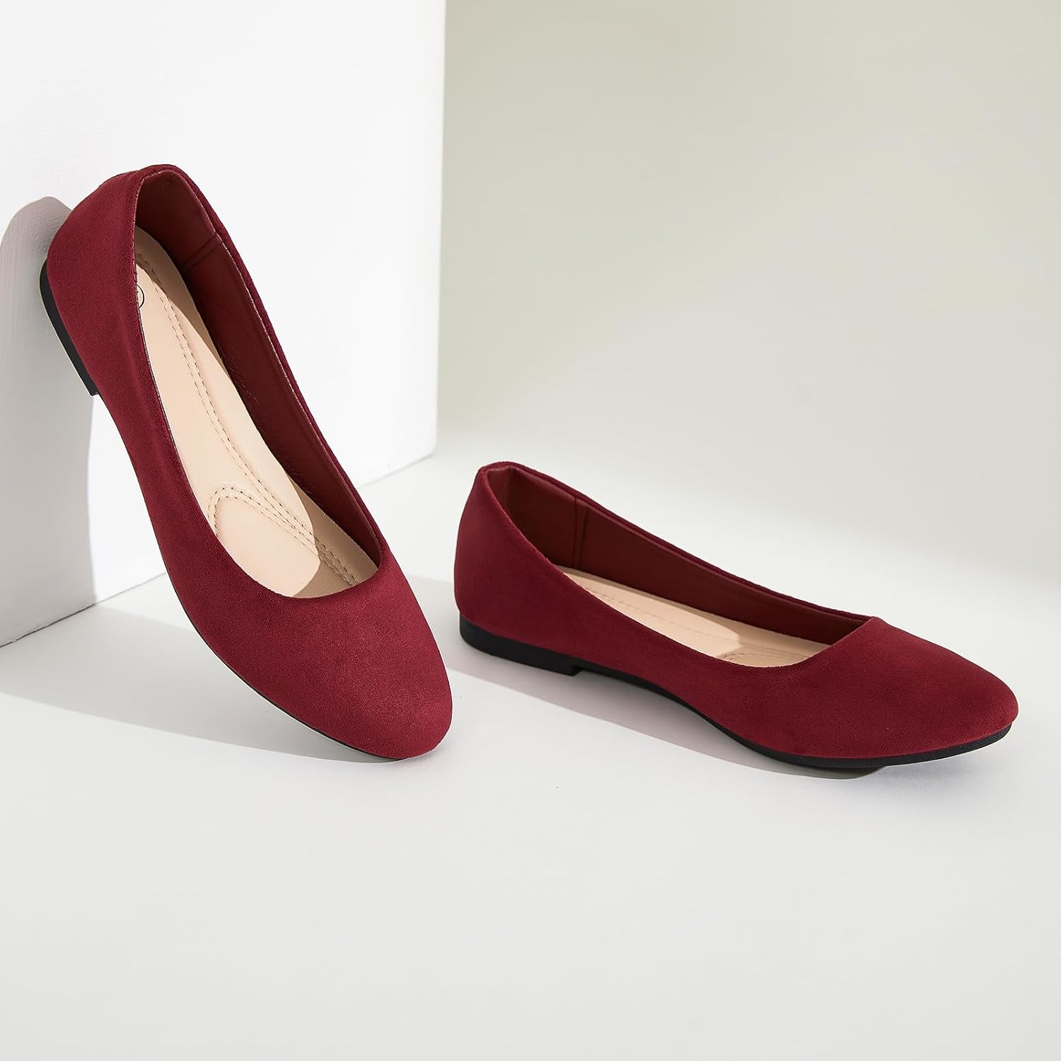 Shupua Flats for Women Round Toe Flat Shoes Dressy Black Ballet Flats Comfortable Womens Dress Shoes Ballerina Flats for Work - Image 3