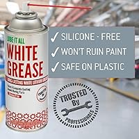 Vista 5 de Gasoila WG16 Grasa de litio blanca de larga duración, aerosol de 11 onzas