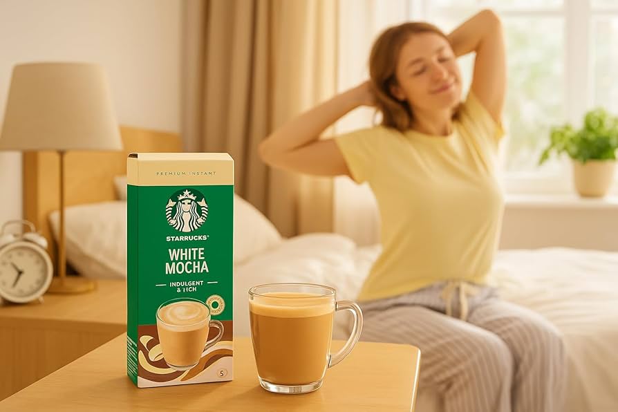 Amazon.com : Starbucks White Mocha x5 Premium Instant Coffee