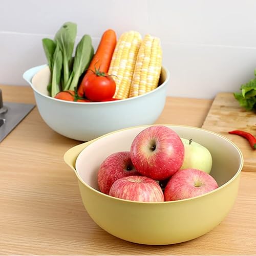 Miniatura 2 de UPKOCH Colador de cocina Escurridor de cesta de verduras Frutas y verduras Pp Colador de malla de plástico Tazón