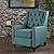 Izaak Tufted Back Fabric Recliner Chair (Dark Teal) from 