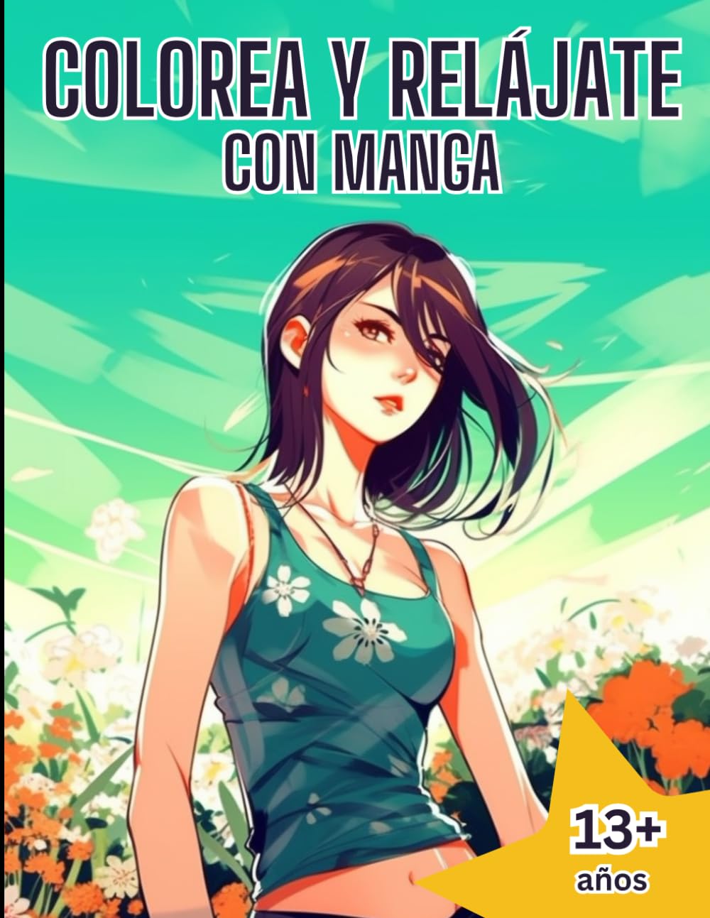Color y Relájate con Anime y Manga: 48 Ilustraciones para Colorear y Liberar el Estrés