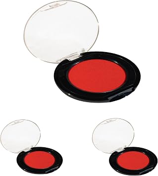 Fingerprint Ink Pad 3 Pcs, Quick-Drying & Portable, for Office Notary Supplies, Identification Security ID & Law Enforcement Fingerprint Cards Stamp Pad Red