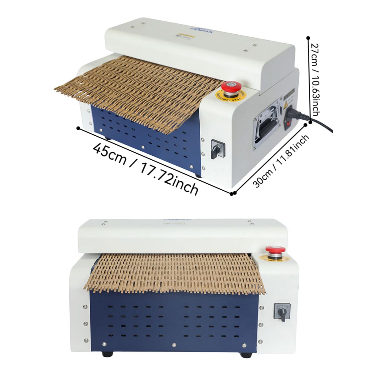 Maszyna do cięcia pudełek z tektury falistej, szerokość 325 MM, krajarki do cięcia wzdłużnego zużytego kartonu, 3 m/min, przekształcają karton w materiał opakowaniowy