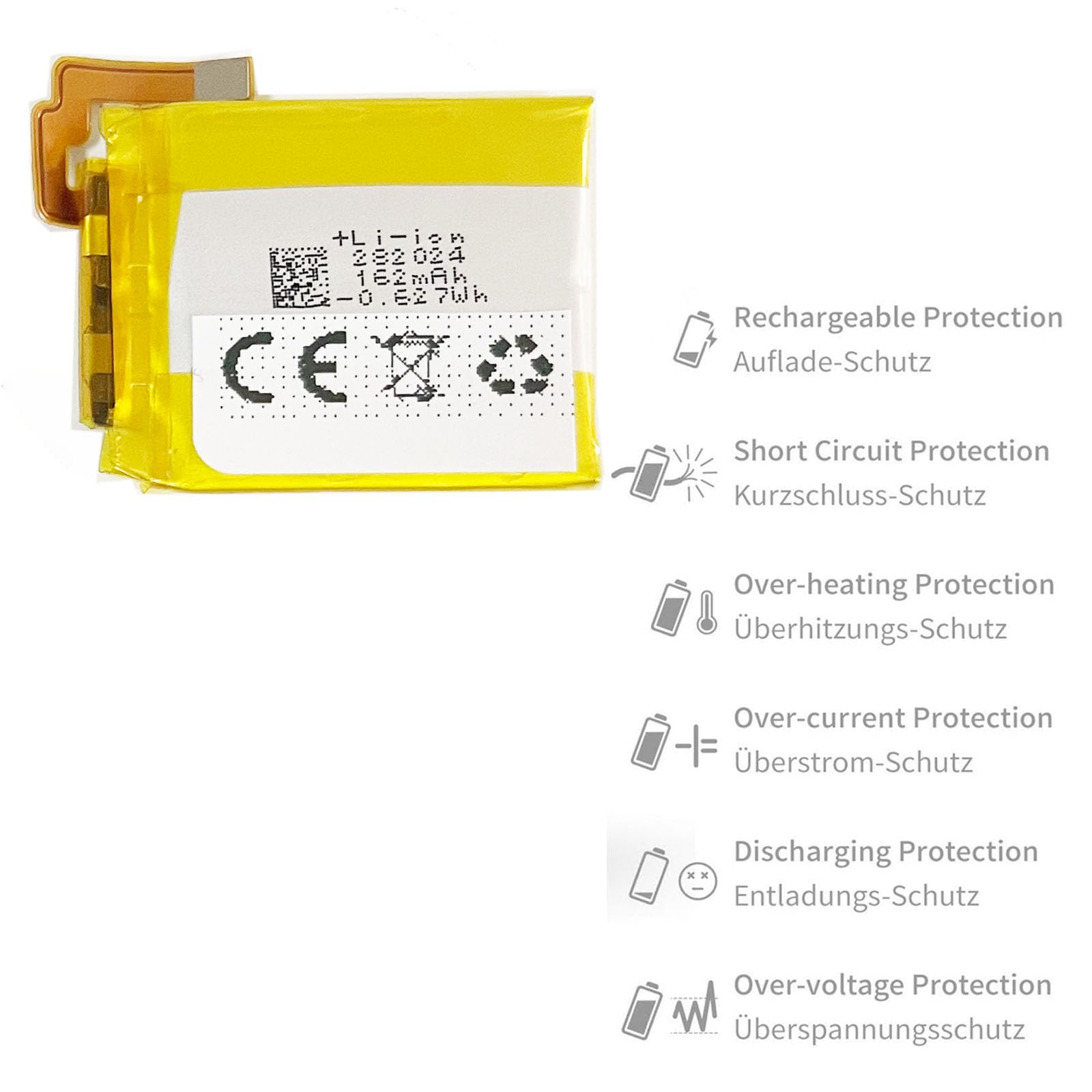 Batteria CS Per Versa 4 | 160mAh 0.62Wh, Alta Capacità E Qualità Certificata - 2