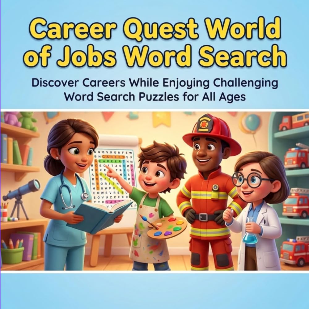 Career Quest World of Jobs Word Search: 50+ Fun Career Puzzles for Kids