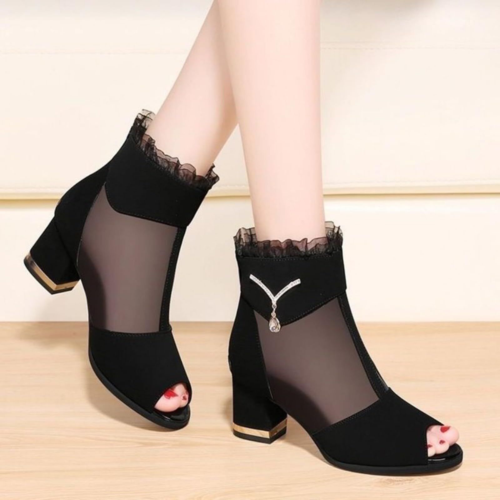 Sandali Donna Zeppa Zeppe Estive Bianhi Eleganti Fashion Casual Sandals Round Slipon Shoes Toe Breathable Sandali Comodi Donna Punta Chiusa