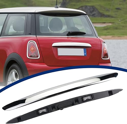 ZYFZZDS 51132753603 - Manija trasera cromada para maletero de 2007-2014 Mini R56 R57 R58 R59, tapa de agarre para manija de maletero trasera