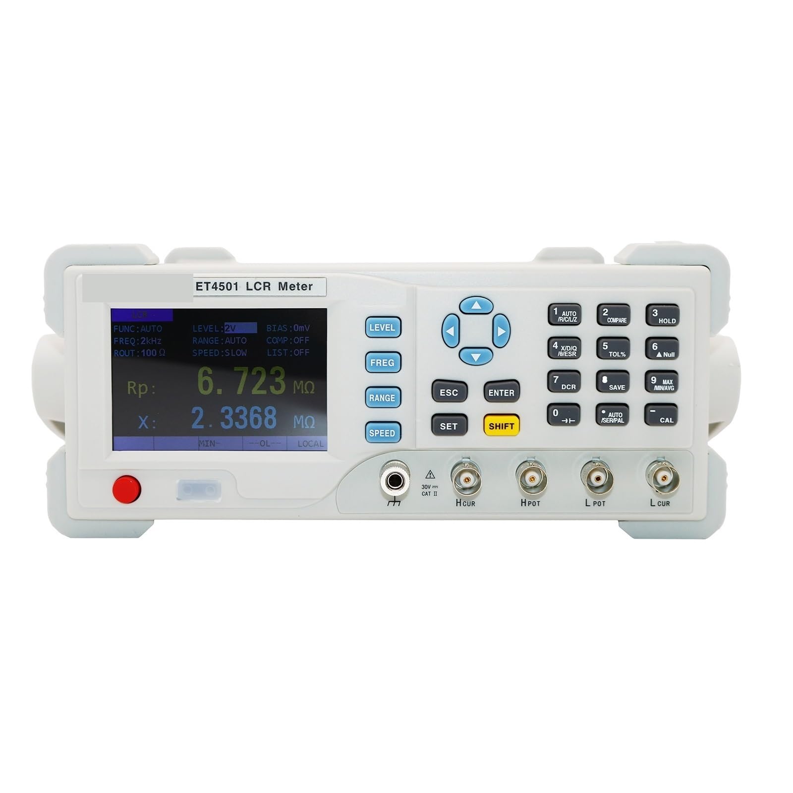 JVDDI Benchtop Digital Bridge Desktop LCR Tester Meter 10Hz~100kHz Continuously Adjustable Frequency