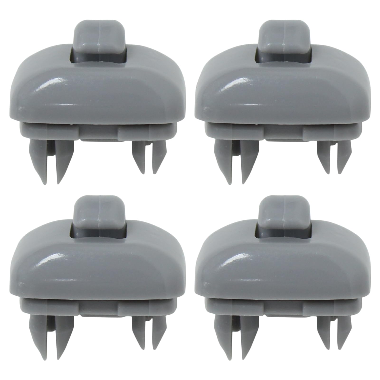 NewYall 4PCS Grey Sun Visor Clip Replacement Retainer Gray for Audi A3 A4 RS5 A5 S5 Q5 S3 RS4 S4 SQ5 TT 2005-2015 8E0857561