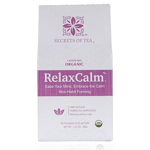 Secrets Of Tea Relaxing Mama Tea  Natural USDA Orgánico Sin Cafeína  Seguro para el embarazo y la lactancia  Hasta 40 porciones  20 unidades (1