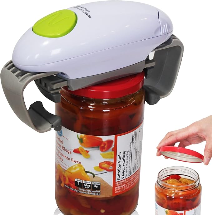 Electric Jar Opener One Touch Automatic Bottle Opener for RA/Arthritis