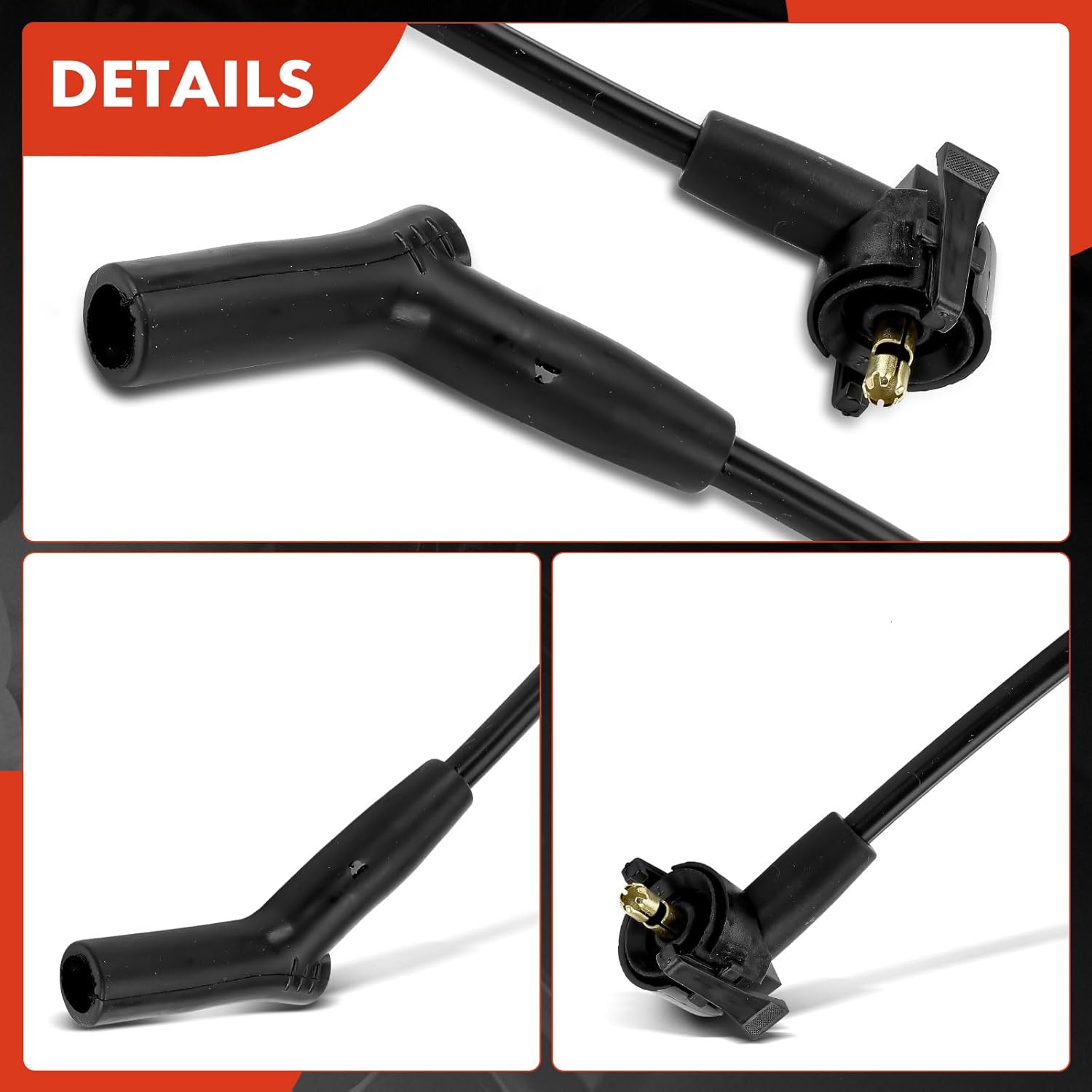 A-Premium 8MM Spark Plug Wires Compatible with Ford Taurus 1996-2000 3.0L, Replace# F3PZ12259AFFV