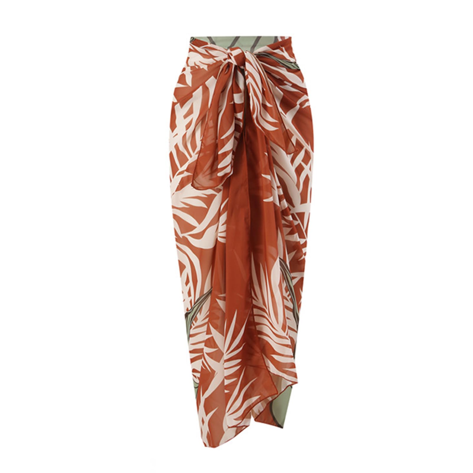 Costume intero da donna con gonna copricostume da bagno pareo da spiaggia estivo