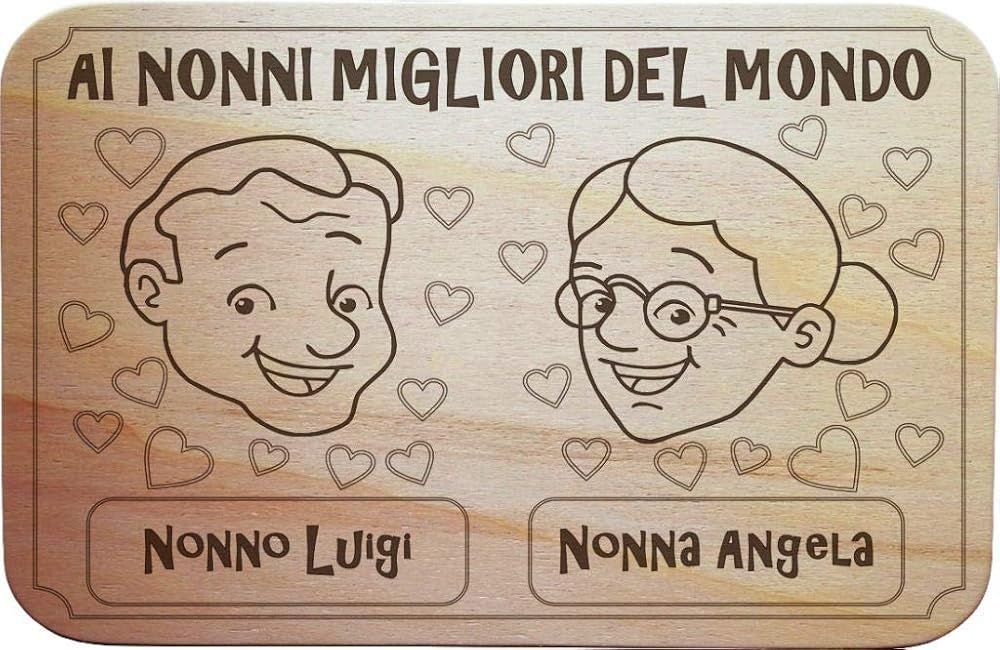 Idea Regalo originale FESTA DEI NONNI Targhetta QUADRO da ...