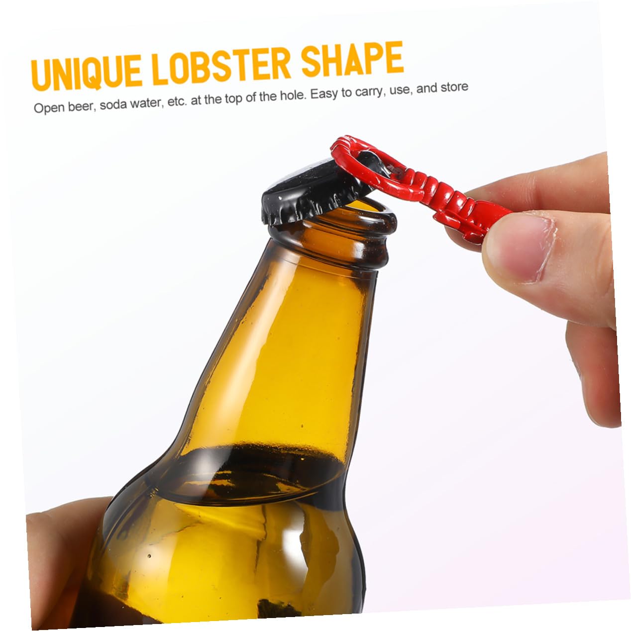 IMIKEYA 15 Pièces Décapsuleur Bière Forme Écrevisse Rouge Métal Alliage Ouvre-bouteille Décoratif Multifonction pour Maison Bar et Cuisine
