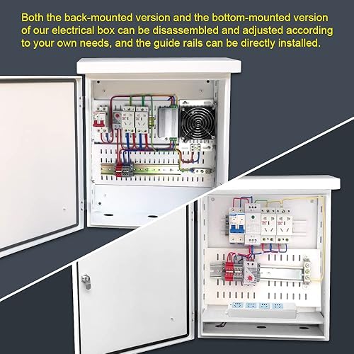 Miniatura 3 de Caja eléctrica de acero inoxidable 304 16 "x 12" x 6" IP66 Caja eléctrica al aire libre Caja eléctrica impermeable adecuada para uso en interiores y