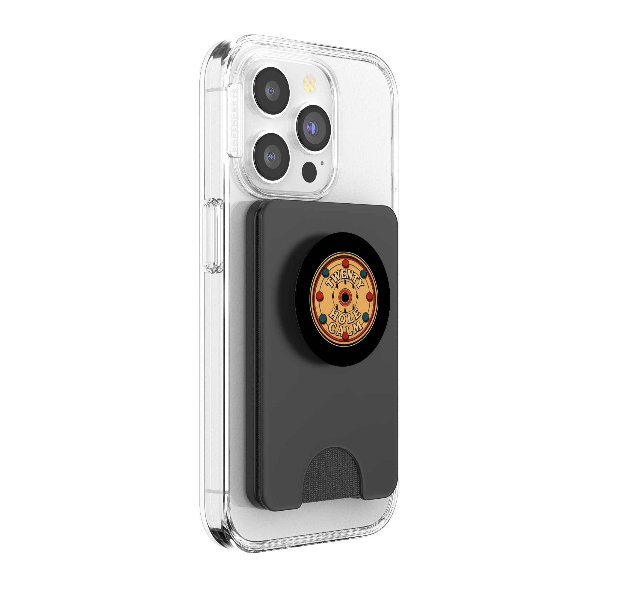 Twenty Hole Calm Jeu de Table crokinole PopSockets PopWallet pour MagSafe