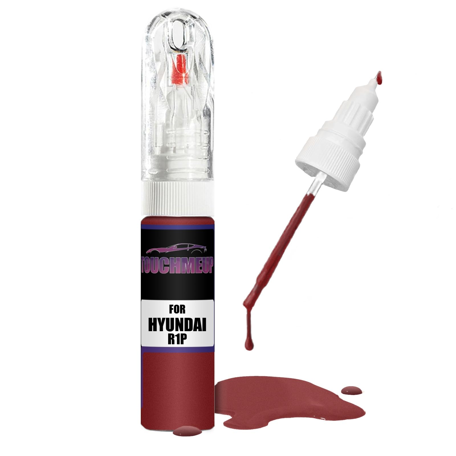 Rotulador de pintura de retoque para modelos Hyundai Ultimate Red R1P Brush Scratch Chip Fix Kit