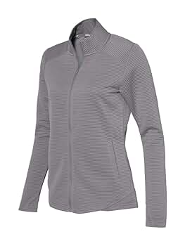 Amazon.com: Adidas Women's Textured Full-Zip Jacket M Grey