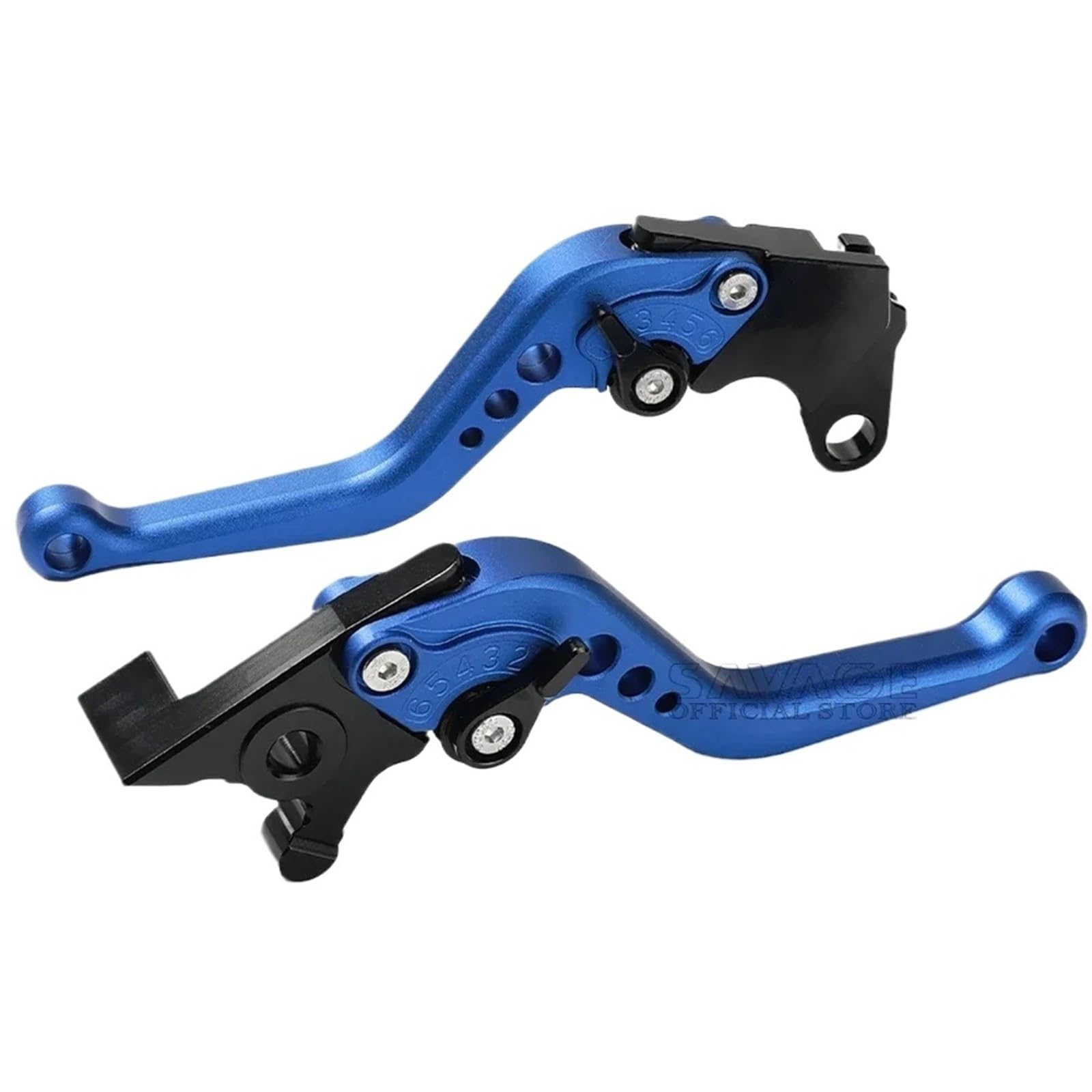 ZCYYL Brake MT125 YZF-R125 XSR125 MT-125 R125 XSR 125 2016-2023 Motorbike Brake Clutch Levers Adjustable Handle Lever(A Blue 2016-2019)