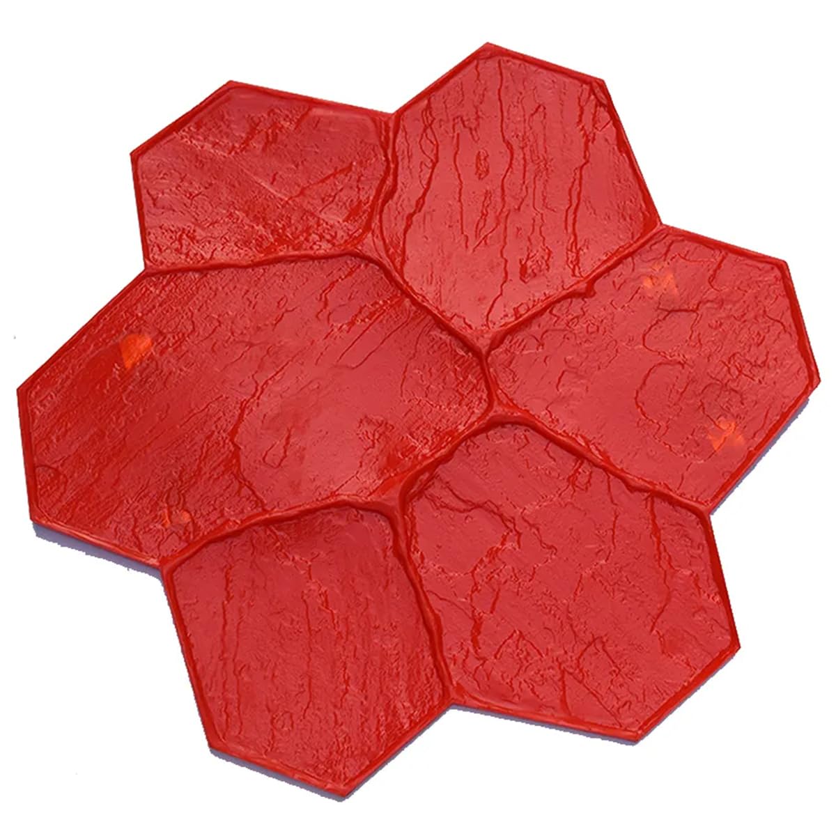 Timbro in Poliuretano —— Texture di Piastrelle in Pietra a Forma di Fiore, tamponi per timbri Senza Soluzione di continuità con Stampa a Trama Trasparente, per progetti Fai da Te, sovrapposi