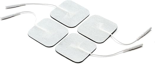 Electrode Patches -TENS/EMS Unit Patches- 2'' Electrode Replacement Patches - Upgraded Self-Stick Performance - Non-Irritating Design for Electrotherapy & Pulse Massagers(set of 4) 5x5 cm pack of 1