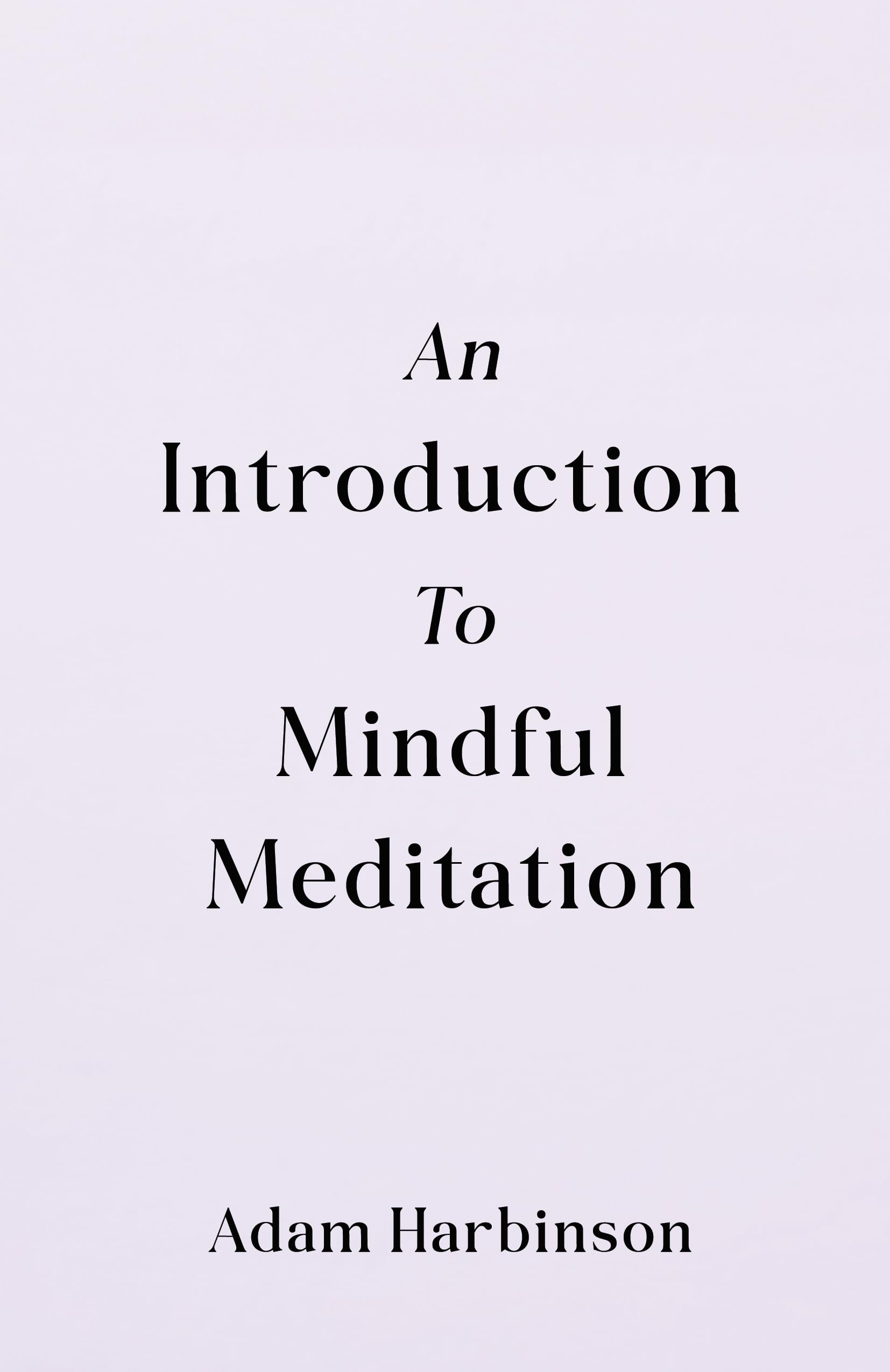 An Introduction to Mindful Meditation