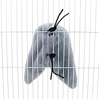 Vista 7 de Manta acogedora para pájaros, jaula de loro, cabaña cálida, nido de pájaros, hamaca colgante para periquitos, cacatúas, conure, gris africano