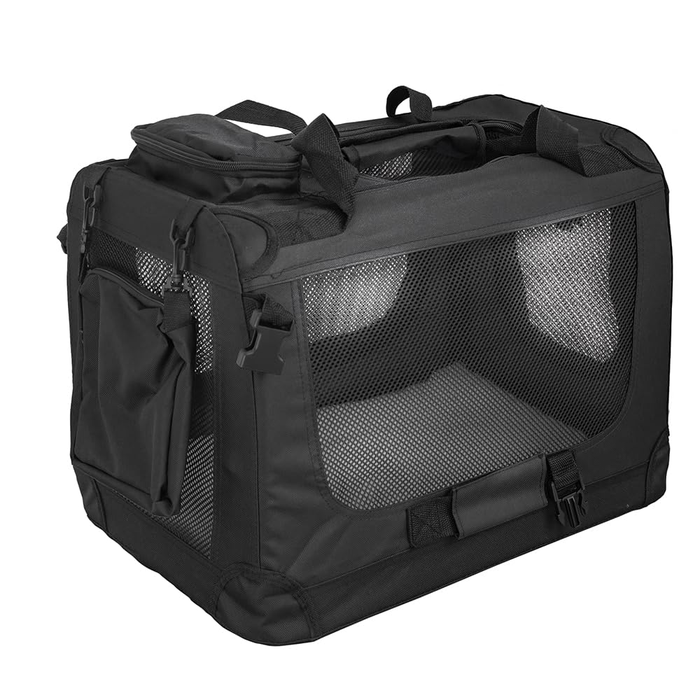 Petigi Składana torba transportowa dla psów, kotów, psów, dużych pudełek, 7 rozmiarów, 5 kolorów, kolor: czarny, rozmiar: XL (80 x 55 x 60 cm)