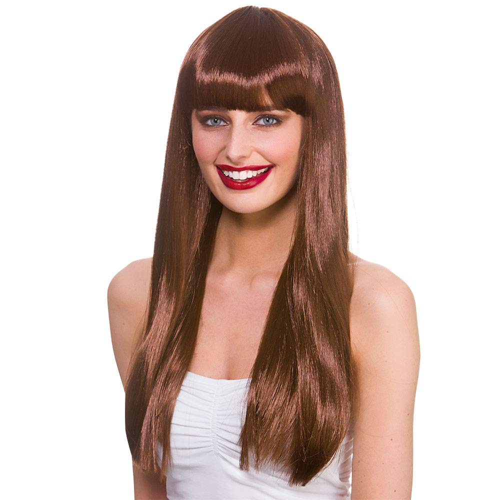 Wicked Costumes Adult Long Brown Fantasy Fancy Dress Wig โ image 1