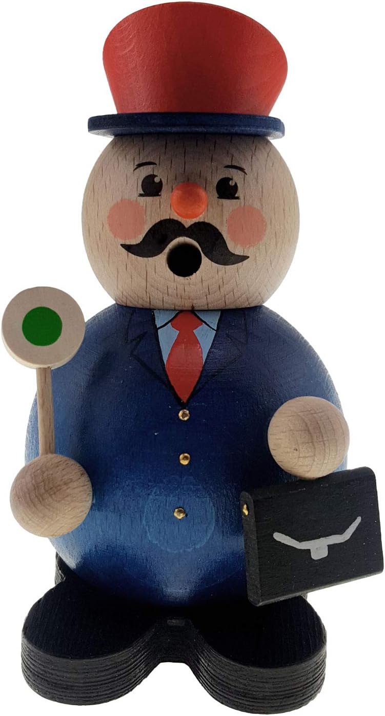 Hess Holzspielzeug 40011 – Wooden Incense Burner Man Pastor, Approx. 12 cm, Decoration for Advent and Christmas Season from The Ore Mountains