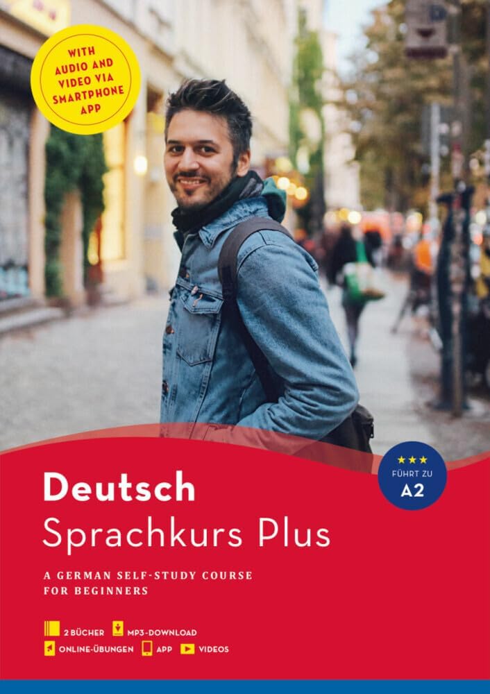 Hueber Sprachkurs Plus Deutsch: Buch A1/A2 mit Begleitbuch Online-Ubungen, MP3