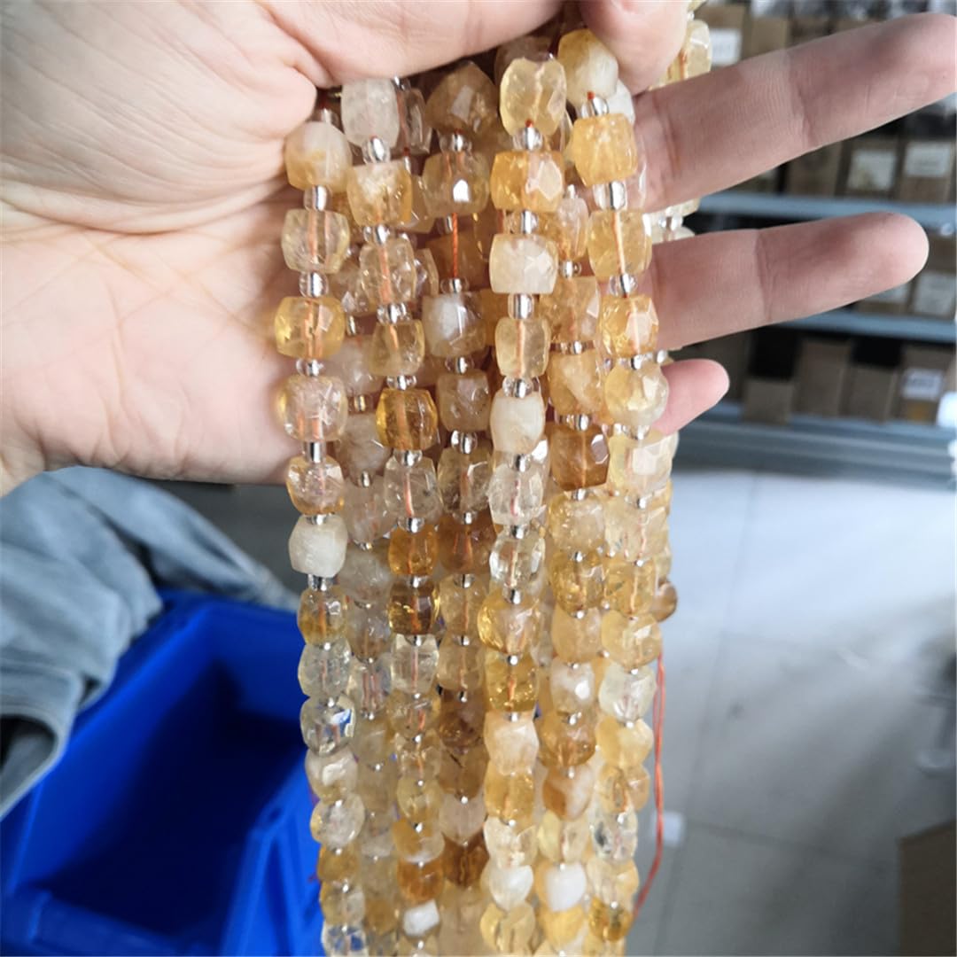 Cuentas de cristal facetadas naturales sueltas para hacer joyas, pulseras, abalorios, accesorios, regalos