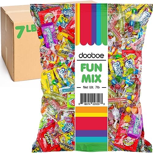 Candy Variety Pack - 7 Lb - Bulk Candy Individually Wrapped - Pinata Candy Variety Bag - Assorted Parade Candy - Goodie Bag Fillers - Mixed Candy For Party Bags