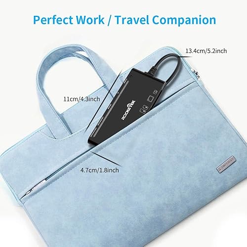 Miniatura 8 de Lector de tarjetas SD USB 3.0 7 en 1 Lector de tarjetas de memoria portátil compatible con SD, Micro SD, TF, Compact Flash, CF, XD, MS Card,