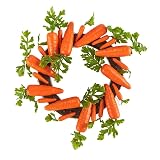 The Lakeside Collection Easter Spring Decor Bunny Carrot Wreath Garland PiIlow...