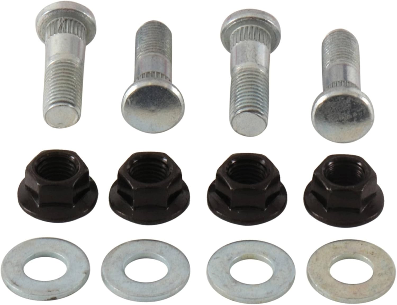 All Balls 85-1062 Wheel Stud and Nut Kit Compatible with/Replacement For Suzuki LT-4WD 250 Quad Runner 1989-1998, LT-F250 2WD 1988-2001, LT-F250F 4WD Quad Runner 1999-2002