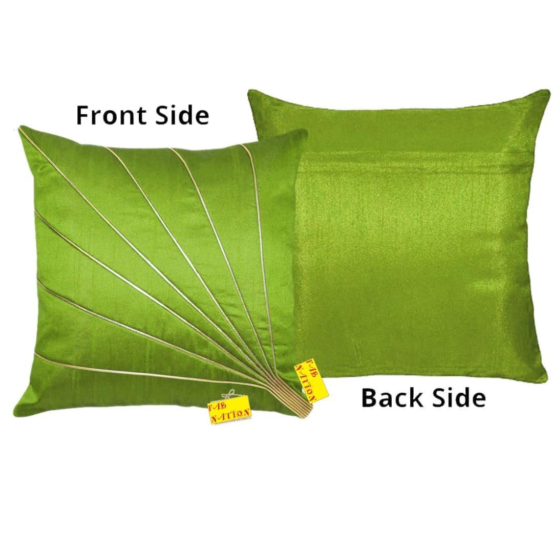 Multicolor Silk Cushion Covers - Set of 5 -2