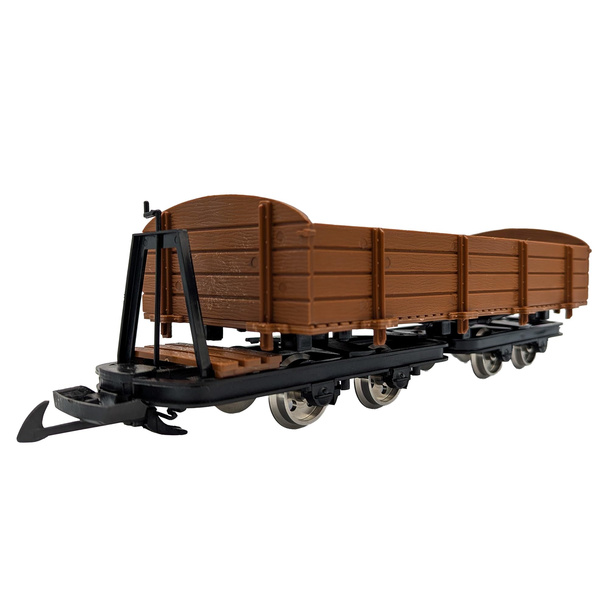 Feldbahn-Niederbordwagen braun - Selbstbauwagen/Bausatzwagen - Gartenbahn Spur G