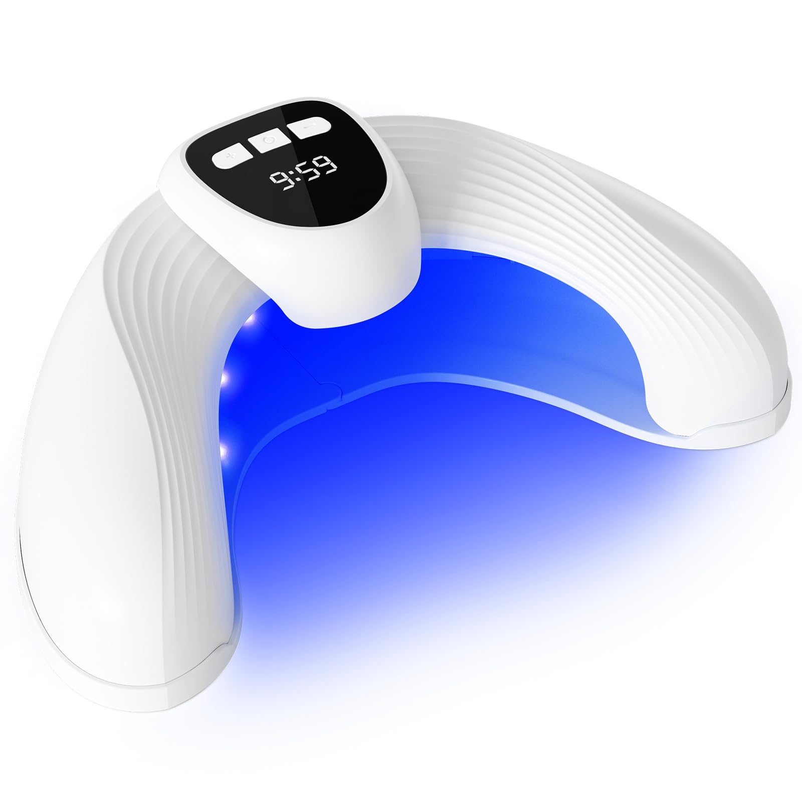 Oyase Dispositivo Uñas LED, 500nm Azul & 940nm Rojo, 26 LED Recargable