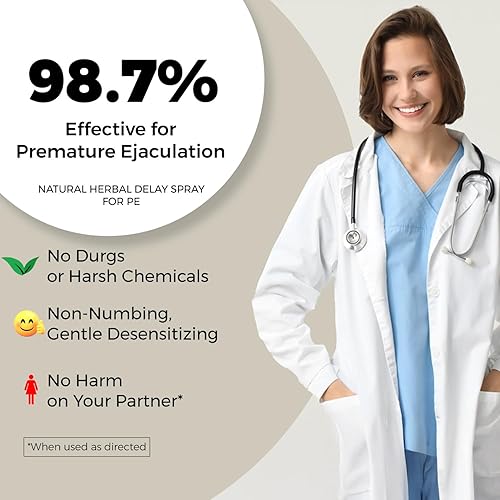 Miniatura 3 de Time Lust Premium - Desensibilizador para aerosol retardado, tamaño grande (1.0 fl oz) de control de clímax masculino, suave, no irritante y sin