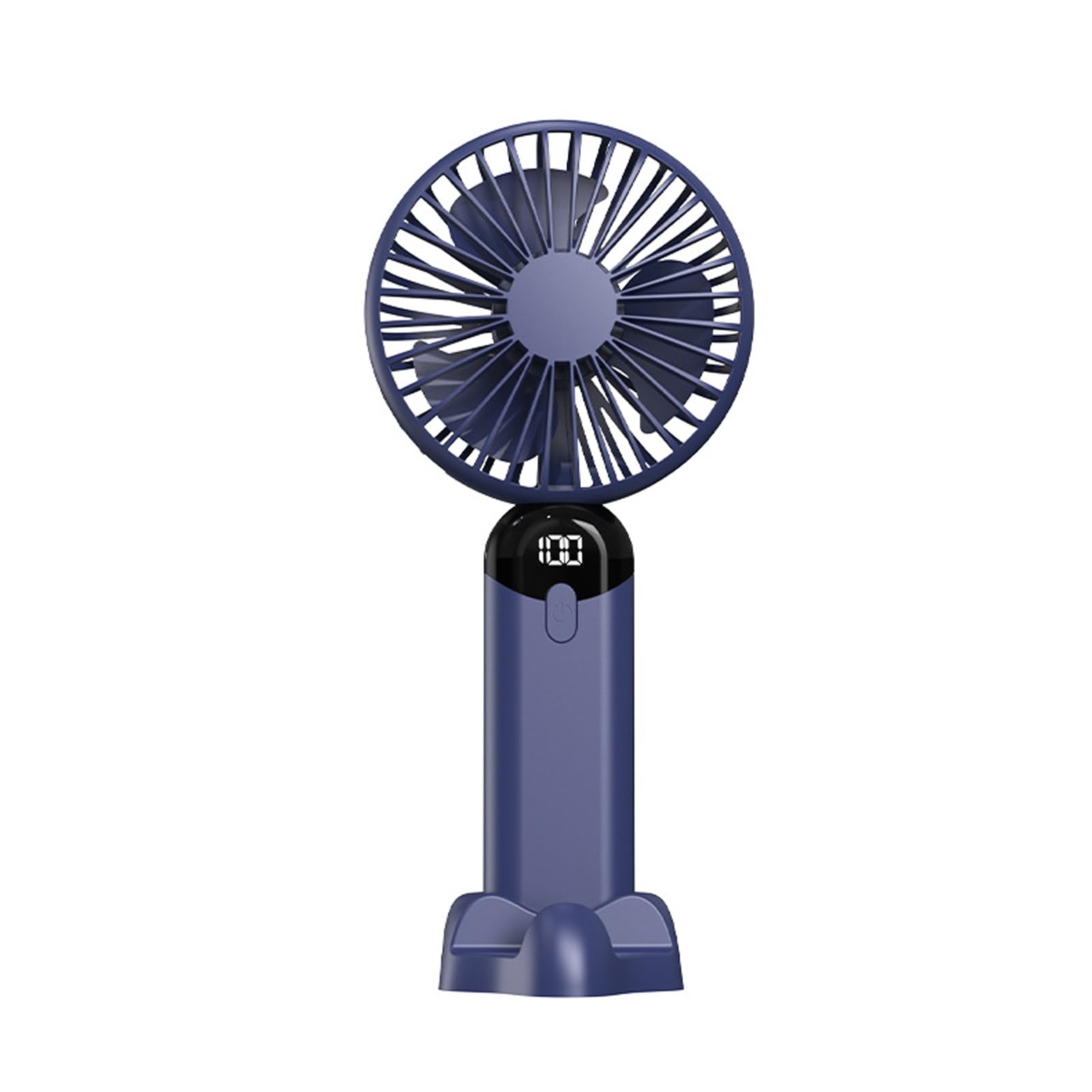 Mateju Mini Portable Handheld Fan, Personal Small Desk Fan with 6 Speeds, USB Rechargeable 1200 mAh Battery for Indoor Outdoor, Summer Travel Gift (Dark Blue,2PCS)