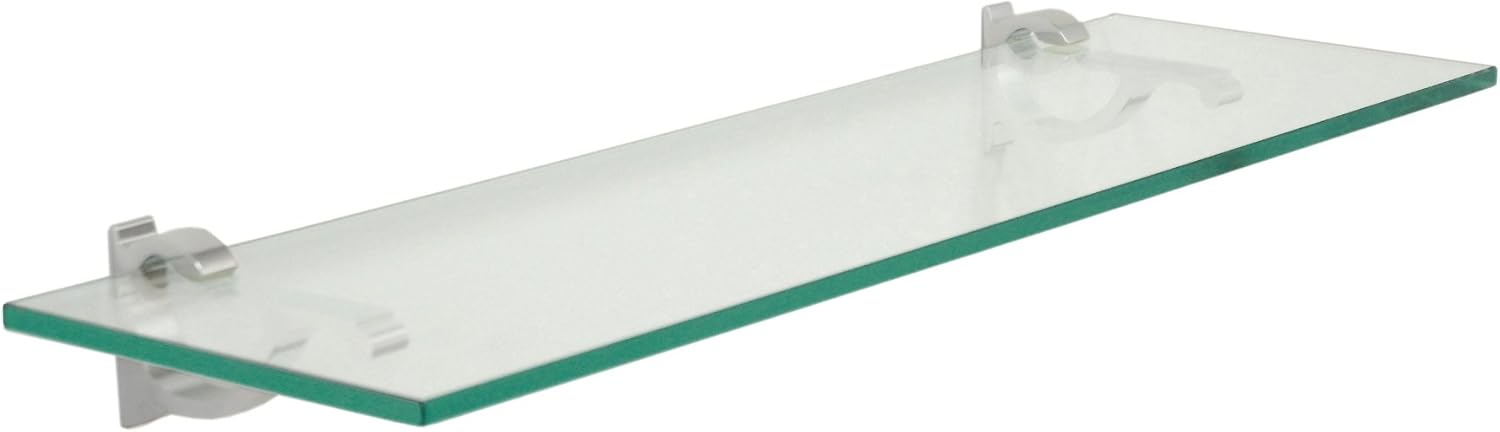 Spancraft Glass M-4.75x21-Brushed Bronze Monarch Glass Shelf, Brushed Bronze, 4.75" x 21"